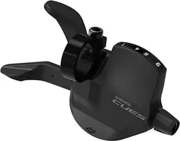 Pavarų rankenėlė Shimano CUES SL-U40009RSET // Rapidfire Plus, 9-speed, su optiniu ekranu