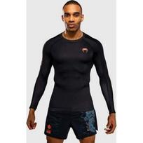 Venum Thunder Dragon Long Sleeve Rashguard - Black/Grey/Copper