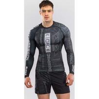 Karate Combat by Venum Long Sleeve Rashguard - Black/Grey