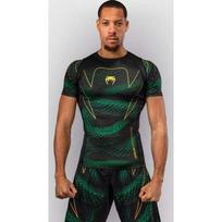 Venum Matupa Short Sleeve Rashguard - Black/Green/Gold