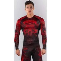 Venum Wolf Atak Long Sleeve Rashguard - Black/Red