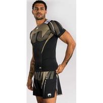 Venum Adrenaline Short Sleeve Rashguard - Black/Sand