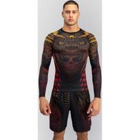 Venum Quetzal Fury Long Sleeve Rashguard - Black/Fury Red/ Tangerine