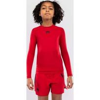 Venum Contender Kids Rashguards Long Sleeves - Cherry Red