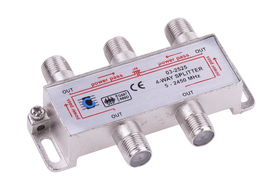 TV, SAT, HDMI, DVI kabeliai ir priedai // TV ir radijo antenos // Splitter 4way 5-2450MHz
