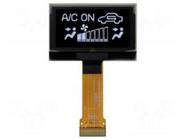 Display: OLED | graphical | 1.54" | 128x64 | Dim: 42.04x27.22x1.41mm