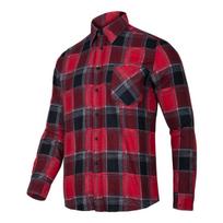 Batai, darbo drabužiai | Asmeninės apsaugos priemonės // Darbo, apsauginiai, aukšto matomumo drabužiai // Koszula flanelowa krata czerwona, 120g/m2, "s", ce, lahti