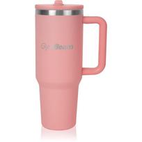 GymBeam Thermo Tumbler nerūdijančiojo plieno puodelis su šiaudeliu spalva Pink 1 vnt.