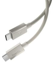 Smėlio spalvos (Natural Titanium) USB-C - USB-C 60W / 150cm laidas "Spigen EB6015CC Essential"