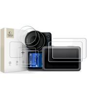 Apsauginis grūdintas stiklas DJI Osmo Action 6 kamerai "Tech-Protect Glass Fit+ 2-Set"
