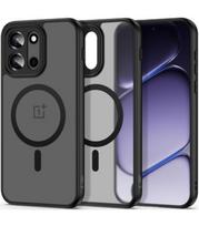 Matinis juodas dėklas Oneplus Nord 6 telefonui "Tech-Protect Magmat Magsafe"