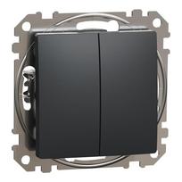 2 klavišų jungiklis Schneider Electric Sedna Design SDD114105 (antracitas)