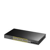 24 prievadų komutatorius CUDY GS2028PS4-300W (Valdomas, PoE)
