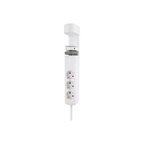 DS22-840WH6 Neomounts | Desk socket with clamp and USB-C and USB-A ports - Quick charge | DS22-840WH6 | White