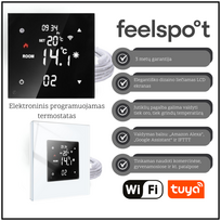 Elektroninis programuojamas termostatas be rėmelio Feelspot FSSWT16, Tuya
