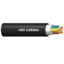 Jėgos kabelis CYKY 5x16mm² 450/750V NKT (juodas, PVC, skirtas kloti žemėje, 500m)