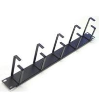 Kabelių tvarkymo panelė LK-CM-0040 19'' 1U (5 metaliniai žiedai, aukštis 65mm, be varžtų)