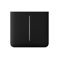 SideButton (2-gang) vertical, Black, AJAX
