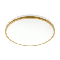 Šviestuvas lubinis apvalus auksinis TULA LED (24W, 1680lm, IP44, 4000K) GTV LD-TUL24W-NW-00