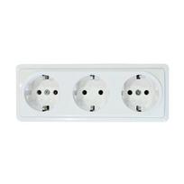 Trivietis virštinkinis kištukinis lizdas su įžeminimu Vilma SL+250 RP16-031 SL+ V (white)