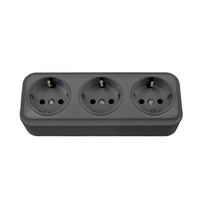 Trivietis virštinkinis kištukinis lizdas su įžeminimu Vilma SL+250 RP16-031 SL+ V (antracitas)