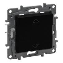Žaliuzių mygtukas Legrand Niloe Step 863543 (juodas)