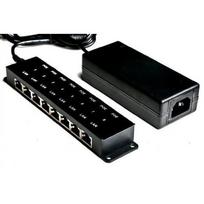 8Port PoE injektorius su 48V impulsiniu maitinimo šaltiniu