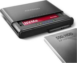 AXAGON USB-C 10Gbps M.2 NVMe + SATA SSD/HDD adapter | ADSA-CC ADSA-CC | 8595247907332