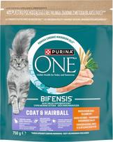 Purina Nestle PURINA One Bifensis Coat & Hairball Rich in chicken - dry cat food - 750g