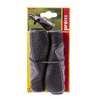 Dviračio rankenos, rinkinys Profex Comfort 91782, guma, juoda sp./pilka sp., 2 vnt.