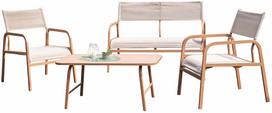 Lauko baldų komplektas Patio Marseille, rusvai gelsva sp., 1-4 vietų