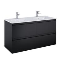 Vonios spintelė po praustuvu Elita Split, matinė juoda sp., 45.8 cm x 120 cm x 63.5 cm