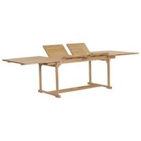 vidaXL Išskleidžiamas sodo stalas, 180-280x100x75cm, tikmedžio med.