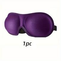 2vnt 3D Kontūrinė Miego Kaukė Reguliuojama Juosta ,  Violetinė vienkartinė pakuotė
