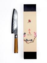 Damasko plieno santoku peilis Aka Tori 7" – Kyoto Olive