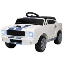 Vaikiškas elektrinis automobilis 12V, nuotolinio valdymo, LED, muzika, balta