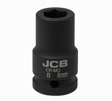 Jcb smūginė 1/2" 8 mm 6-kampė Cr-mo galvutė