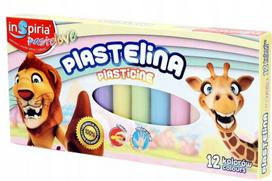 Plastelinos rinkinys Inspiria Pastelove, 12 pastelinių spalvų