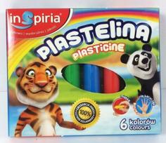 Plastelinos rinkinys 6 vnt. "inspiria" - minkšta ir nelimpanti
