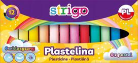 Strigo modelinas vaikams: 12 spalvų (6 klasikinės, 6 pastelinės)