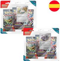 Spanish Pokemon Twilight Masquerade assorted Blister card game 3 booster packs