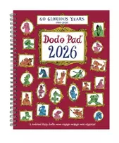 KNYGA Dodo Lord Dodo Pad Original Desk Diary 2026 - Week to View, Calendar Year Diary: A Diary-Organiser-Planner Book with space for iki 5 people/appointments/activities. UK made, sustainable, plastikas free