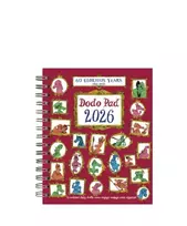 KNYGA Dodo Lord Dodo Pad Mini / Pocket Diary 2026 - Week to View Calendar Year: A Portable Diary-Organiser-Planner Book with space for iki 5 people/appointments/activities. UK made, sustainable, plastikas free