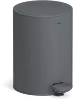 Stardis nerūdijančio plieno šiukšliadėžė su pedalu, matinis, 3 l, Soft-Close, pilka