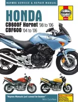 KNYGA Honda CB600F Hornet & CBF600 (98 - 06) Haynes Repair Manual