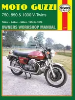 KNYGA John Haynes Moto Guzzi 750, 850 & 1000 V-Twins (74 - 78)