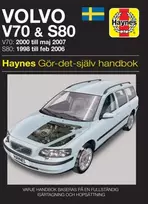 KNYGA Martynn Randall Volvo V70 and S80 (1998 - 2007) Haynes Repair Manual (svenske utgava)