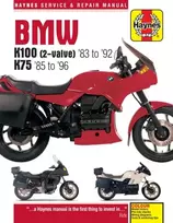 KNYGA John Haynes BMW K100 & 75 2-valve Models (83 - 96) Haynes Repair Manual
