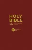 KNYGA New International Version Staff NIV Larger Print Burgundy Hardback Bible