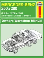 KNYGA Mercedes-Benz 250 & 280 123 Series Petrol (Oct 76 - 84) Haynes Repair Manual